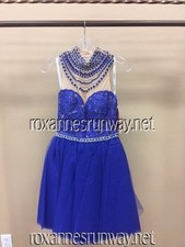 Sherri Hill 50538 Royal Blue Stunning Cocktail Dress sz 6 NWT