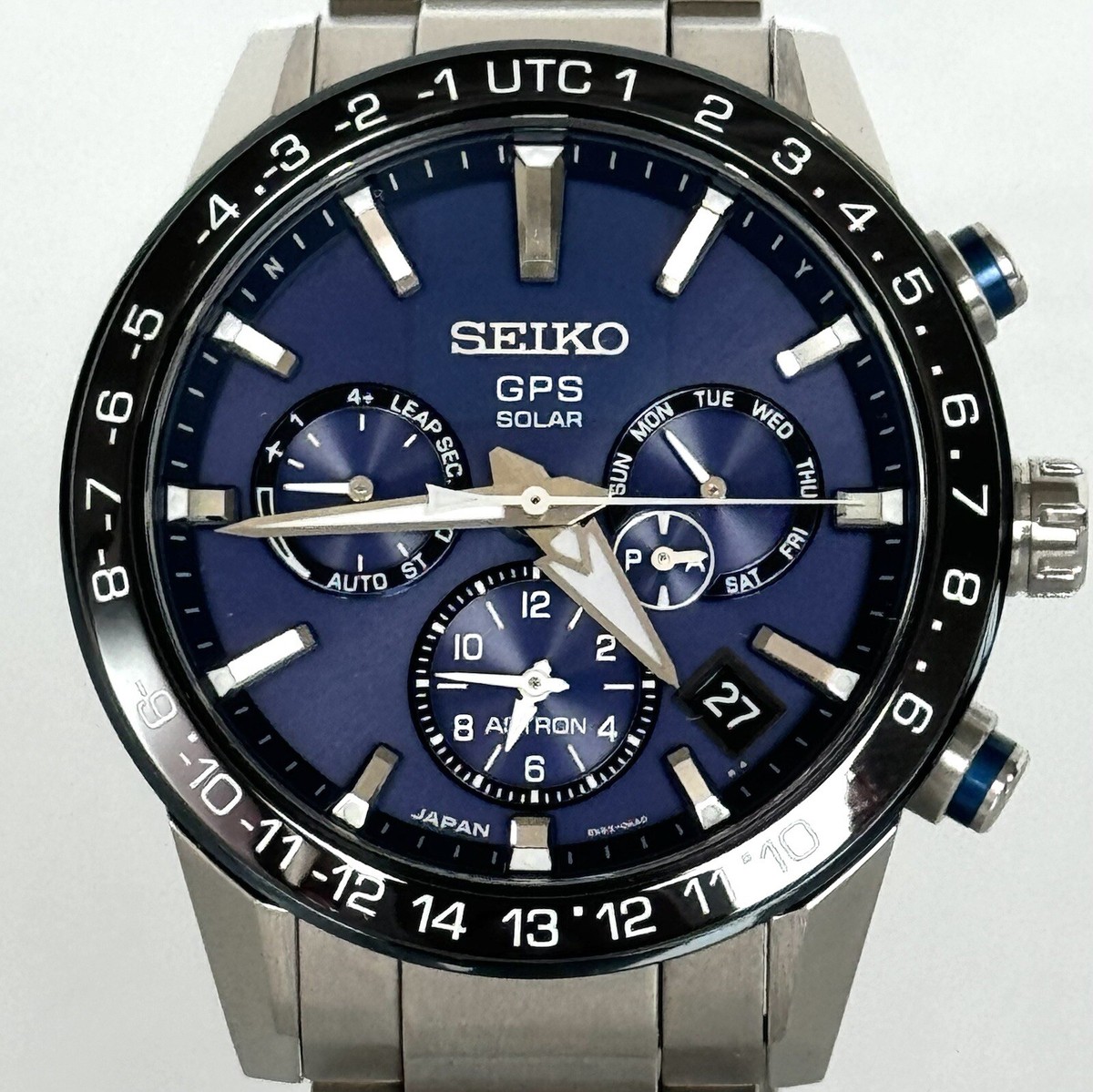 Seiko Astron SBXC015 5X53-0AE0 GPS Solar Blue Cerami | eBay