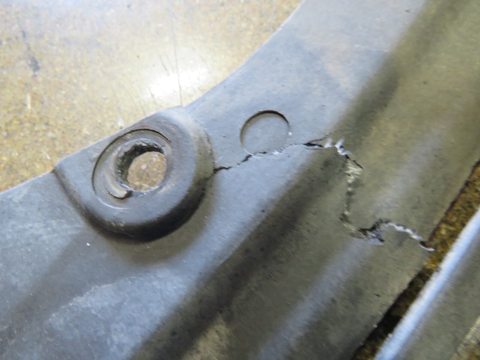 Ferrari 360, LH, Left, Front Gravel Fender Liner, Used, Cracked, P/N 65872600