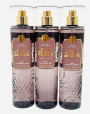 3 BATH  BODY WORKS COZY VANILLA BOURBON FINE FRAGRANCE BODY MIST SPRAY 8 oz NEW