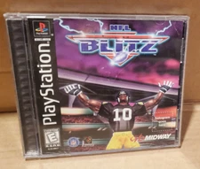 NFL Blitz PlayStation 1 PS1 1998 Black Label Complete CIB Reg Card