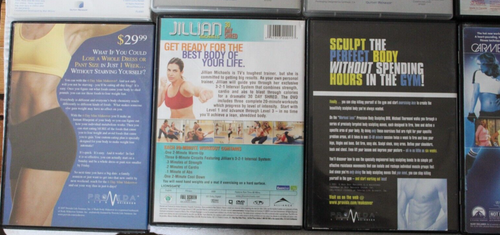 20 workout DVD pilates cardio Jillian Michaels core bosu bender winsor ball abs - Imagen 8 de 11