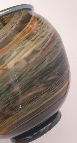 Australian Grant Donaldson - Gordon Studio, Hand Blown Rock Face Vase 15.5cm - Picture 10 of 10