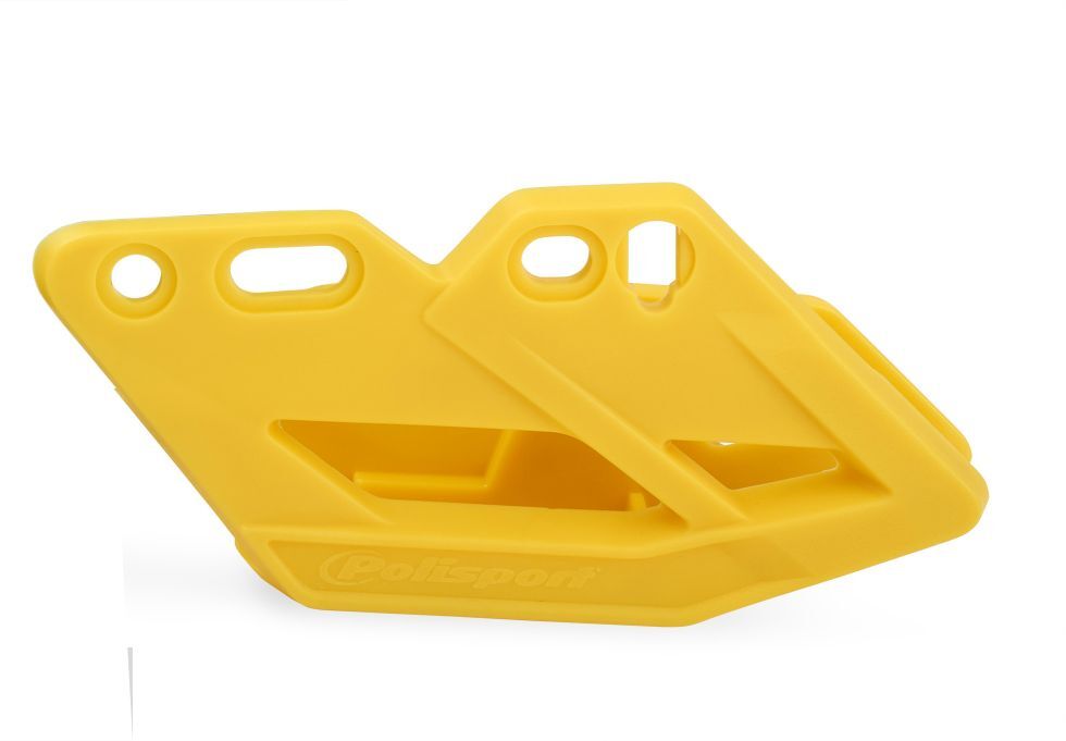 Guide de chaîne jaune Suzuki en polyuréthane renforcé pour moto de compétition