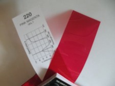 GAM Color 220 Pink Magenta Lighting Gel Filter Sheet 20" x 24"