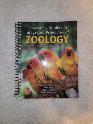 laboratory studies of integrated principles of zoology 19th ed. Hickman et al