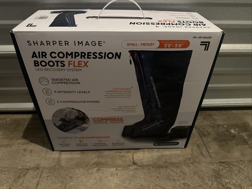 Sharper Image Air Compression Boots Flex Leg Recovery System Small/Medium