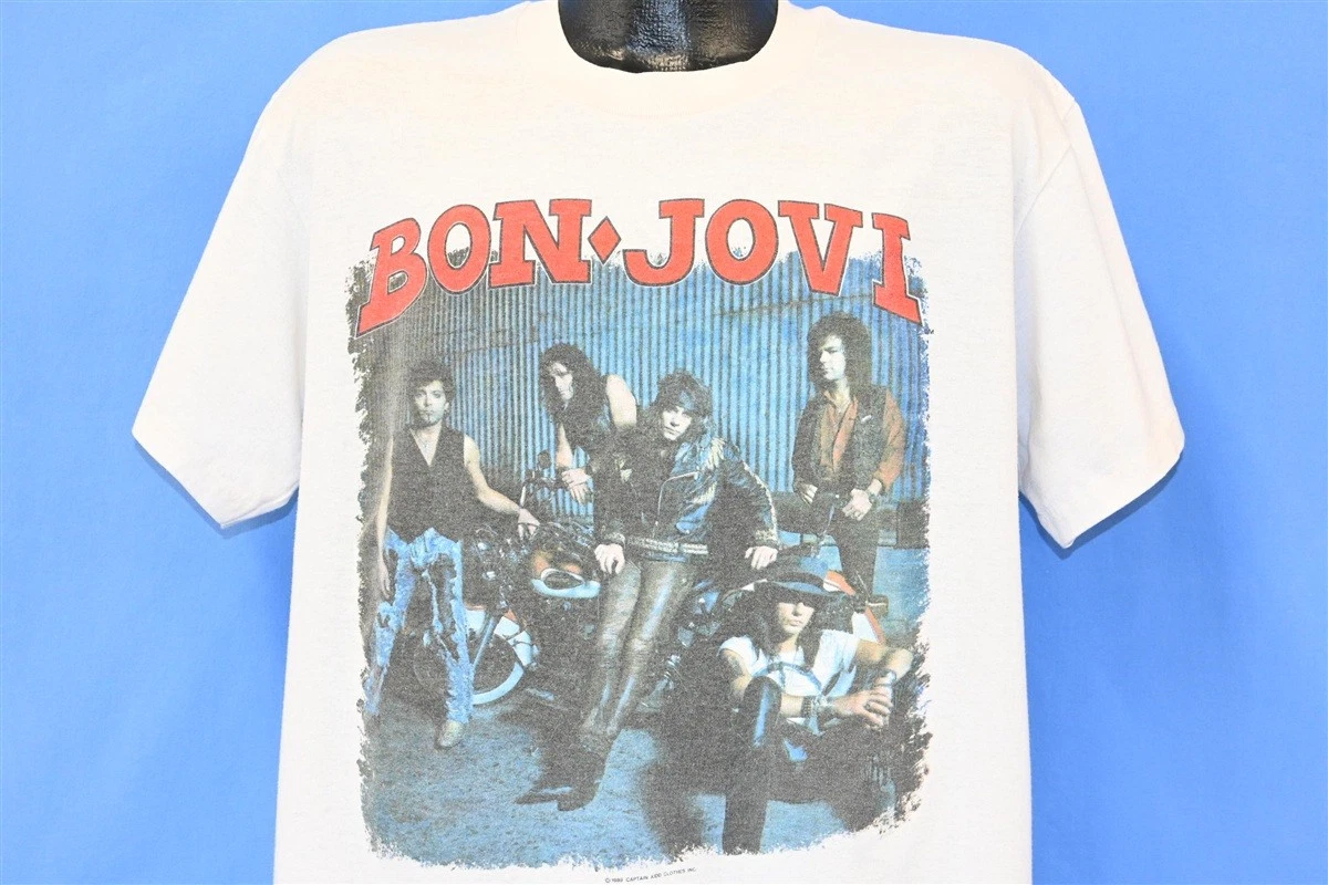 Preços baixos em Camisa Bon Jovi Em Camisetas Vintage masculinas