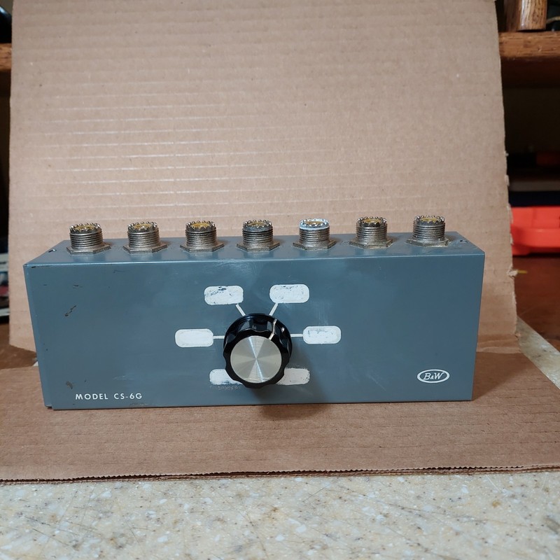 Barker Williamson CS-6G 6 position coaxial switch