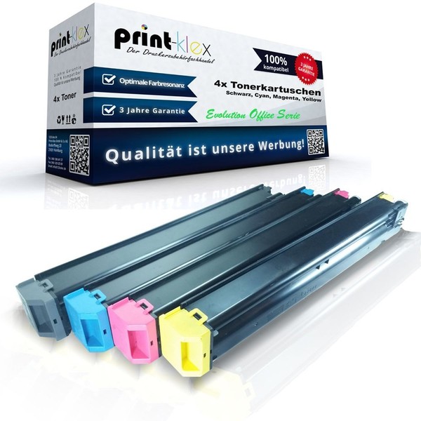 4X Farb Tonerkartuschen FüR Sharp MX-2010-U Black Cyan Magenta Yellow-image