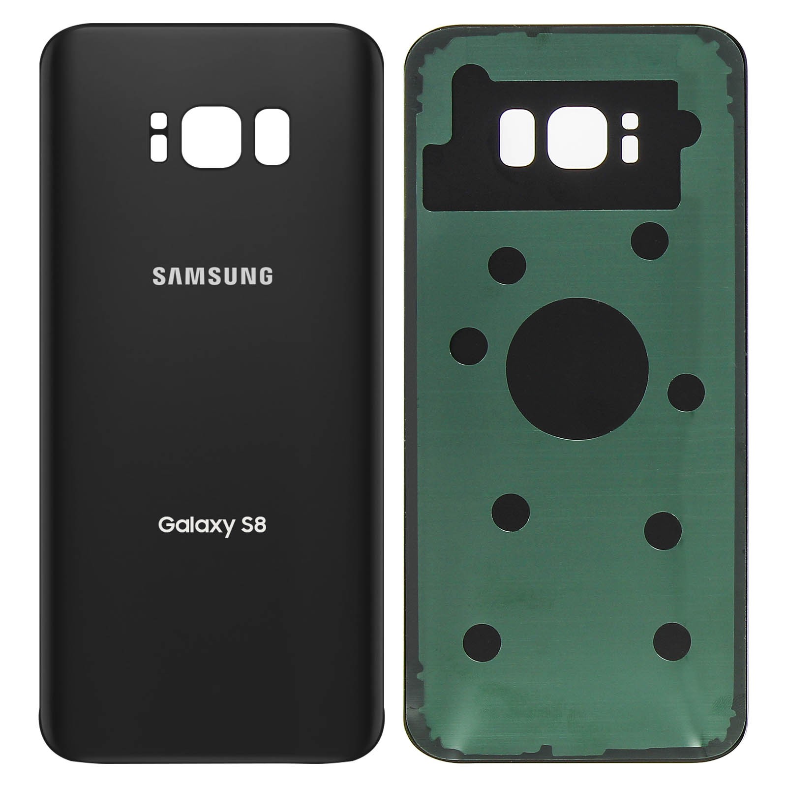 Réparer face arrière brisée avec le cache batterie noir pour Galaxy S8