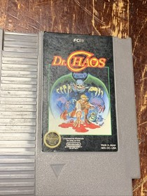 Dr. Chaos Nintendo NES Original Video Game - Vintage Comes With Clamshell Case