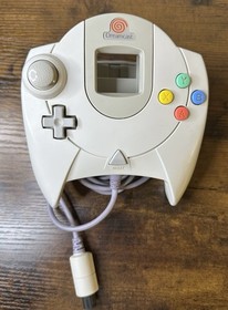 Sega Dreamcast Console W/2 Controllers + Memory Cards & Game (Tested/Read Descr)