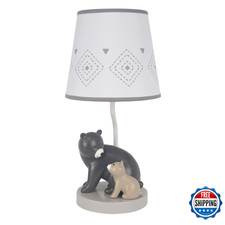Lambs  Ivy Lambs Ivy Woodland Forest Gray Bears Nursery Lamp Shade Bulb
