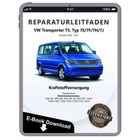 VW Transporter T5 03-15 Kraftstoffversorgung Diesel Werkstatthandbuch PDF Datei