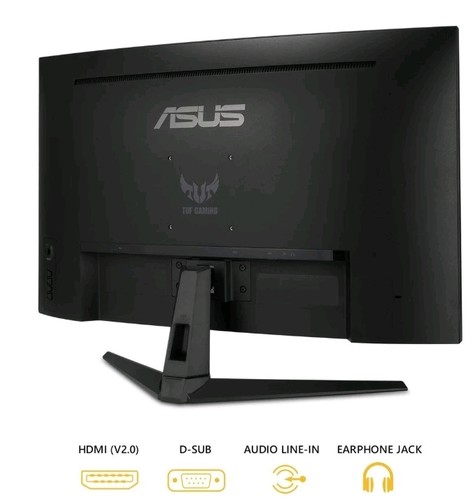 ASUS TUF Gaming VG328H1B 32” Curved Monitor, 1080P Full HD, 165Hz 1ms, Eye Care - 第 4/4 張圖片