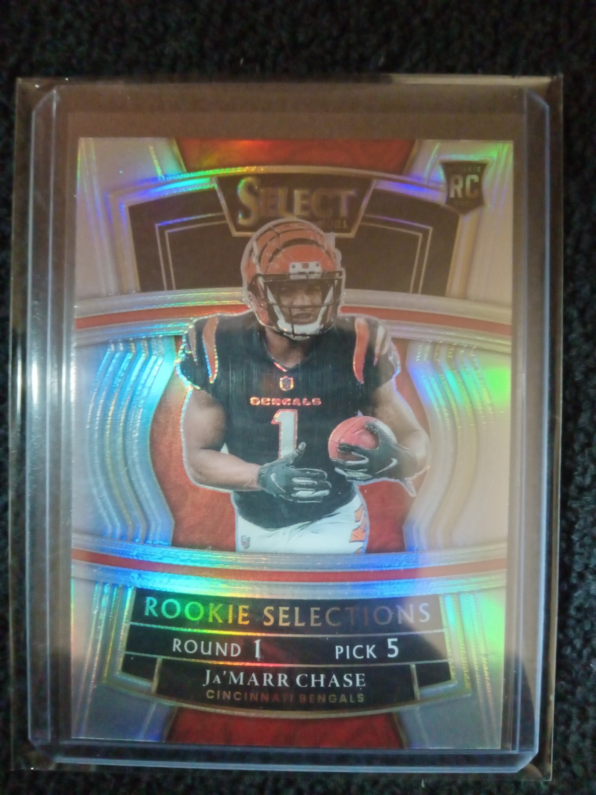 2021 Select Rookie Selections #RS-7 Ja'Marr Chase Silver