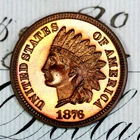 * 1876 CAMEO * SUPERB+ GEM PROOF INDIAN HEAD PENNY * FROM ORIGINAL COLLECTION