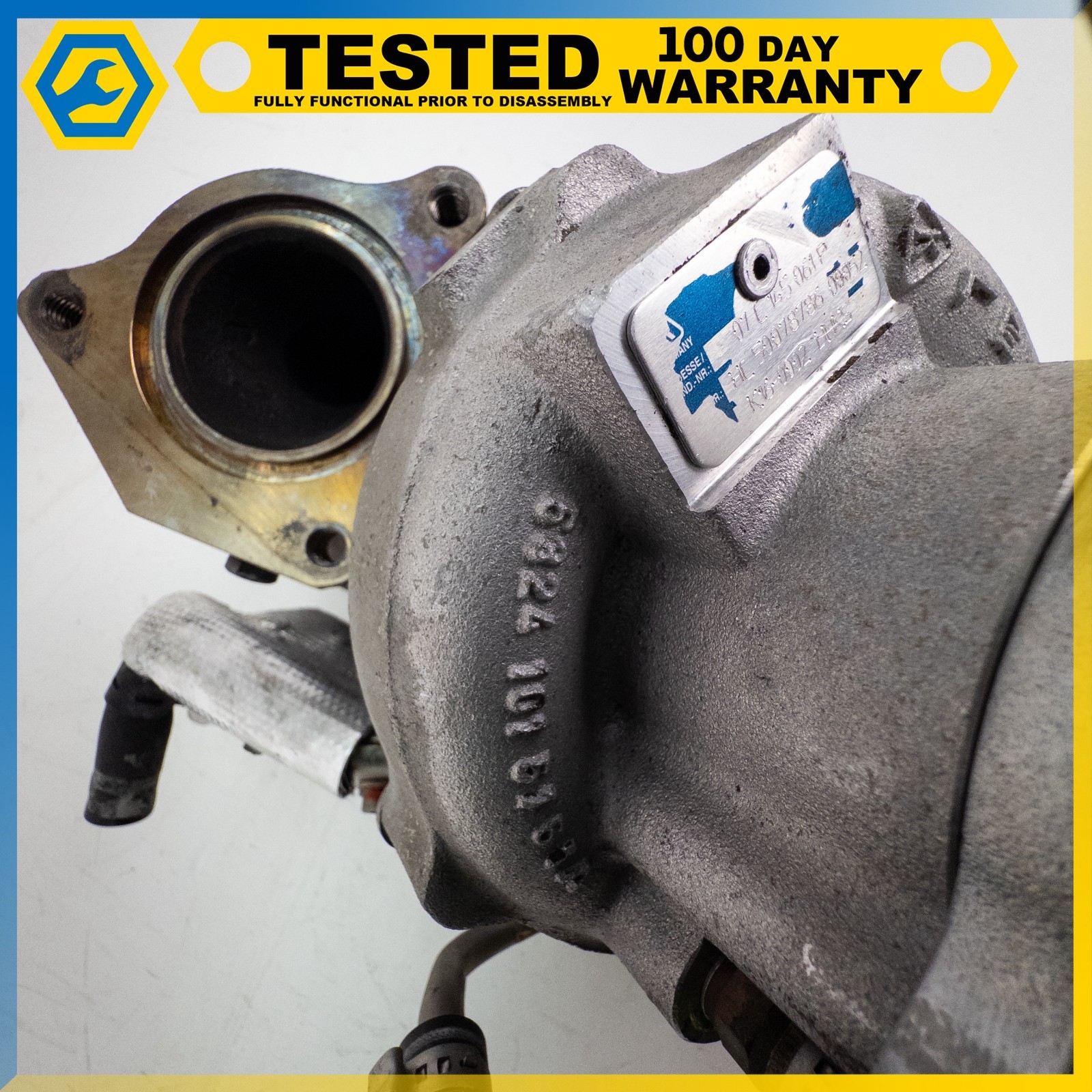03-13 BENTLEY CONTINENTAL GT FLYING SPUR 6.0L W12 LEFT TURBOCHARGER EXHAUST OEM