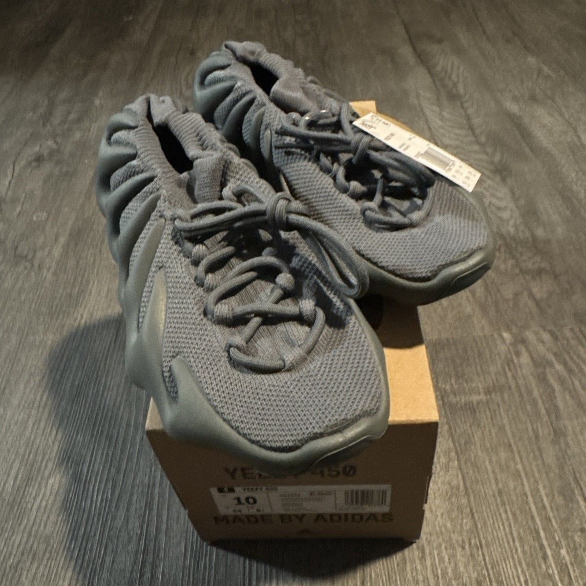 Adidas Yeezy 450 ID1632 Gray Stone Teal Size 10
