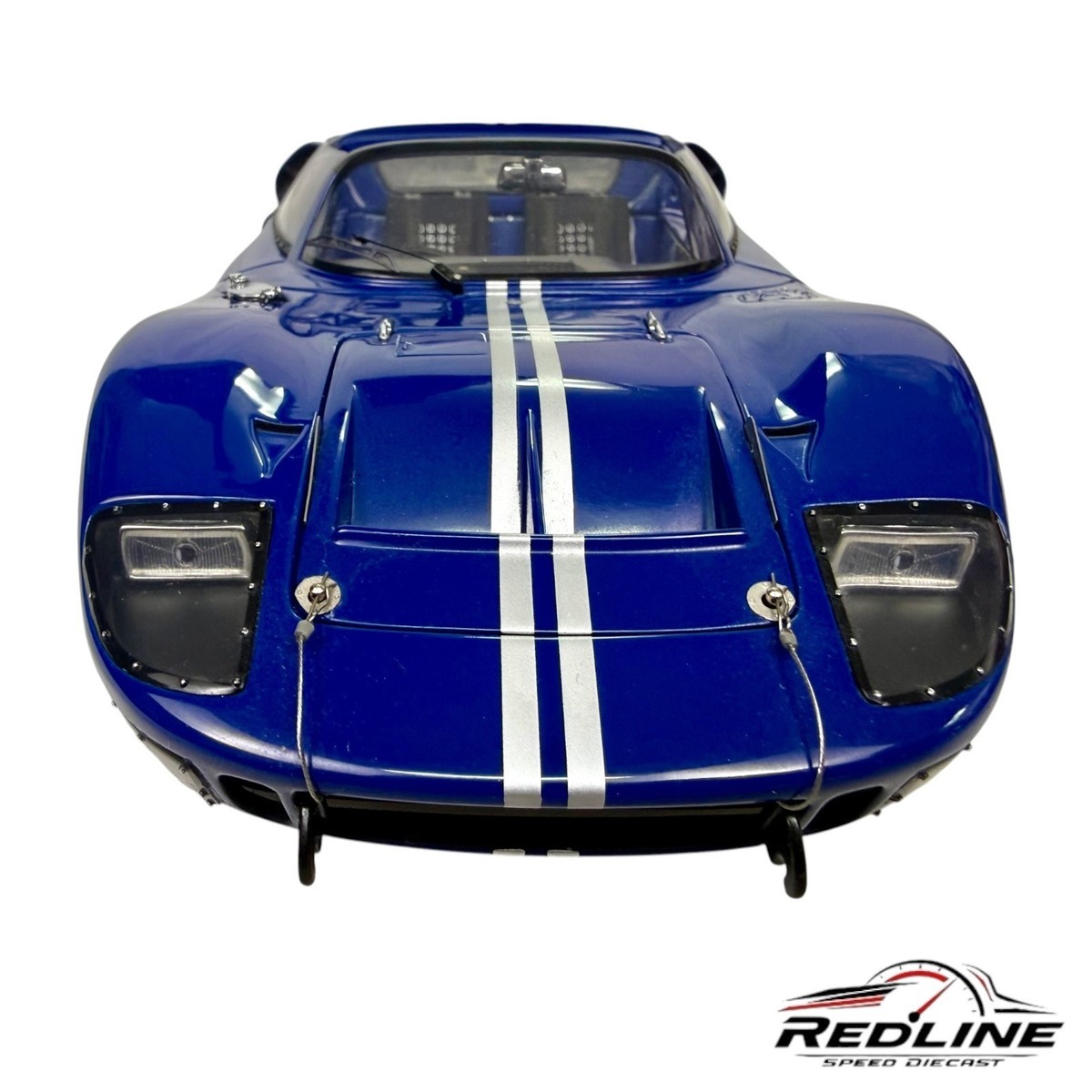 🏁Exoto 1:18 1966 Ford GT40 Mk II Roadster X‑1 Blue 1:18 READ