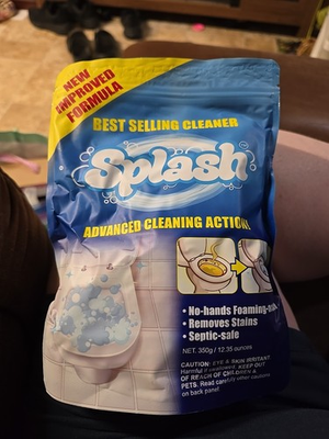 #ad Splash Foaming Advanced Cleaner 350g 12.35oz Toilet Bowl Cleaning Powder 04 2026 $19.99