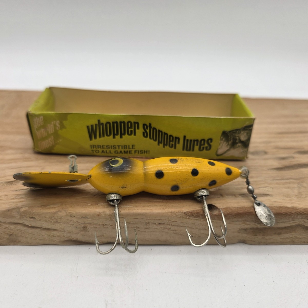 Vintage WHOPPER STOPPER HELLBENDER FISHING LURE | eBay