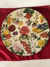VTG CIRCULAR SPRINGBOK JIGSAW PUZZLE GARDEN FLOWERS MAYNARD REECE 6038 MISNG 2