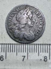 1680 Charles II Restoration Period Silver Groat or Fourpence (F373)
