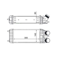 LadeluftküHler Mahle CI 210 000S FüR Peugeot 207/207+ 207 CC