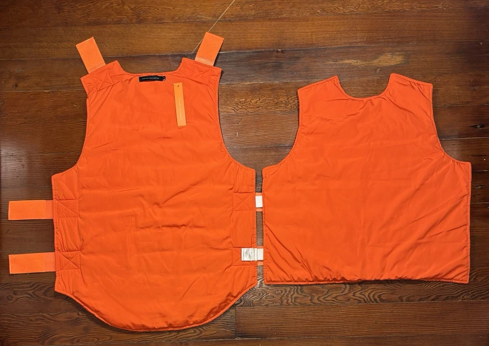 Atelier New Regime Orange Tactical Vest Size S *NEW WITH TAGS* - Image 3 of 4