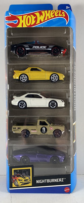2022 Hot Wheels Nightburnerz 5 Pack RX-7 FC3S Honda Prelude Datsun 620 McLaren