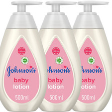 Johnson’s Baby Lotion Pack of 3 500ml Each Hypoallergenic Moisture Care