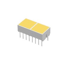 AVAGO HLMP-2770 LED Lichtbalken, 2x 8,89x8,89mm, gelb, 45mcd, 20mA, RM2,54