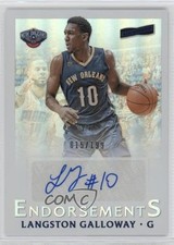 2016-17 Panini Aficionado Endorsements /199 Langston Galloway #2 Auto 05fy