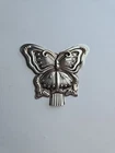 VINTAGE REED & BARTON BUTTERFLY WHISTLE STERLING SILVER 925 2.5" WORKS