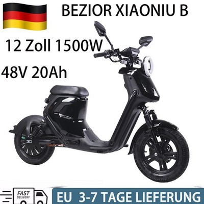 BEZIOR XIAONIU B 12 Zoll 1500W 48V 20Ah Electric Motorcycle Truck Commuting Bike