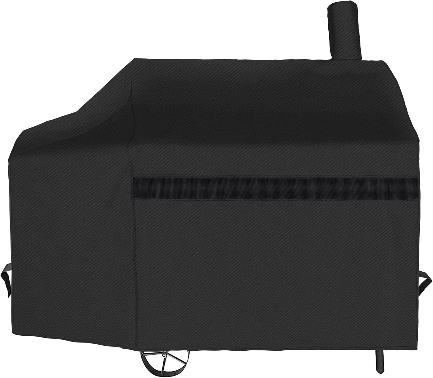 Offset Smoker Cover 60 Inch, Outdoor Heavy Duty Waterproof Charcoal Grill Cov...