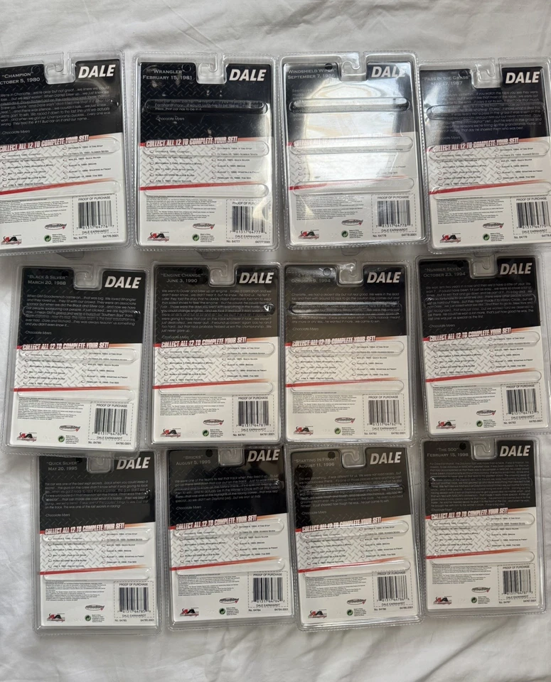 Dale Earnhardt Diecast with Hood Magnet 1:64 Days of Dale COMPLETE SET of 12 - Image 4 of 4