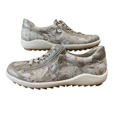 Remonte Soft US 7.5 EU 38 Women  s Sneakers Metallic Floral Comfort Shoes