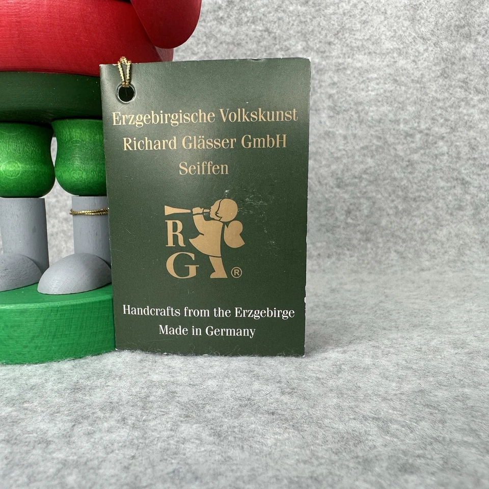 Erzgebirge - Quebra-Nozes Richard Glasser 7,5” Rei Rato com Espada Madeira Natal - Imagem 2 de 4