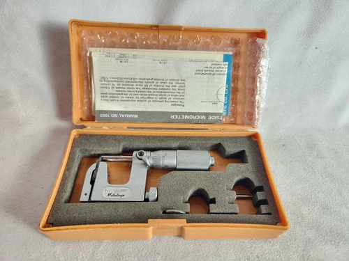 Mitutoyo UniMike Micrometer  No. 117-107 0-1" Poly Mic, Multi Anvil Style
