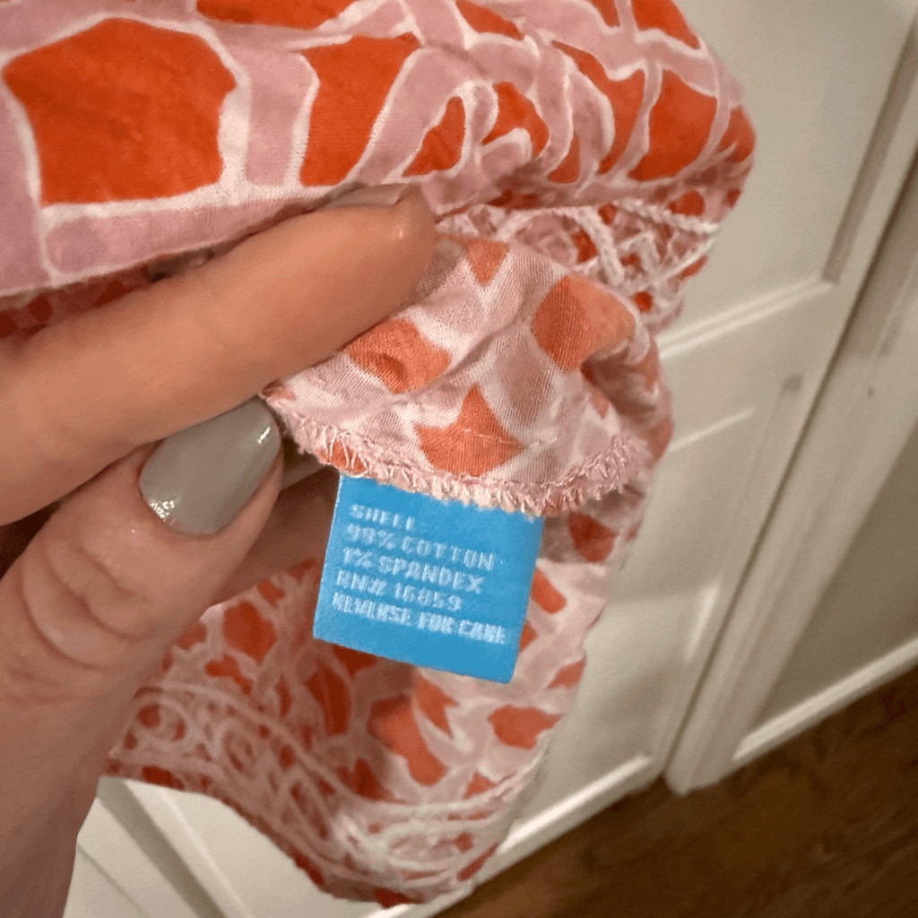 J. McLaughlin orange pink tunic geometric printed… - image 4