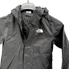 The North Face Black Hooded Rain Jacket/Inner Jacket Pre-Owned Girls Small 7/8