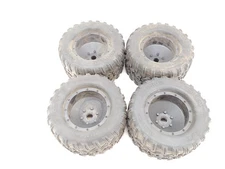 4x ROFUN / Rovan LT 1/5 Monster Truck Tires on 24mm Hex Wheels 220x120