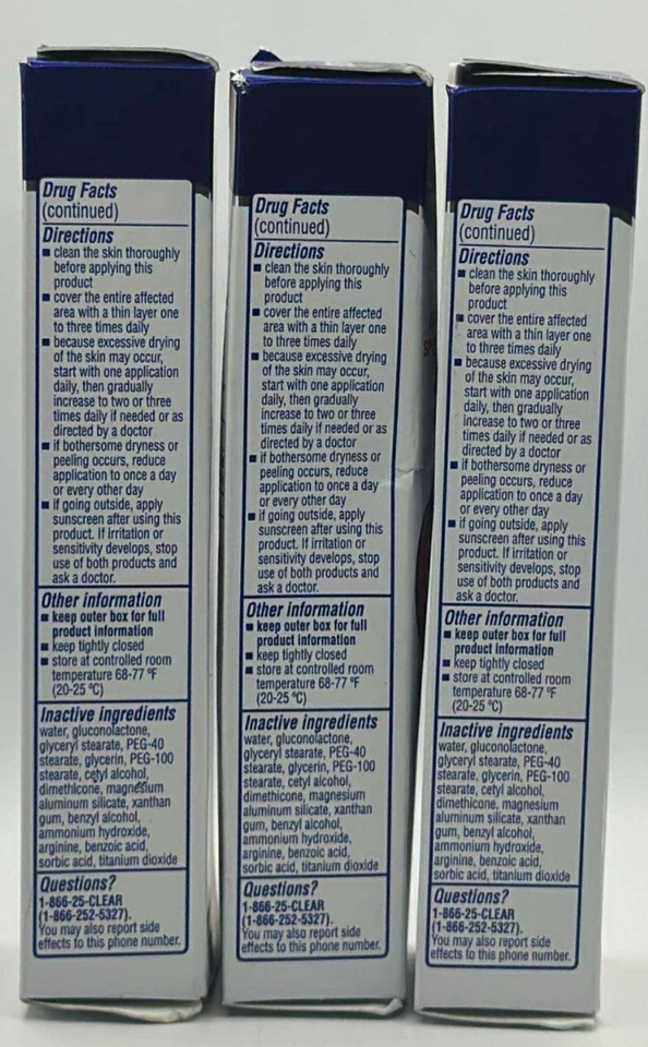 3PK Clearasil Rapid Rescue Spot Treatment Cream ~ 1 OZ EACH ~ EXP 3/26+ ~ READ - Image 2 of 3