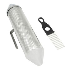Instrumento Guiro de Metal con Raspador Guiro Shaker Instrumento de Percusión