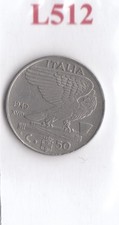 L512 Moneta Coin ITALIA Regno d'Italia 50 Centesimi Aquila / Impero 1940 XVIII