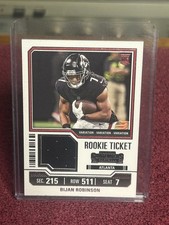 2023 Panini Contenders - Rookie Ticket Swatches Bijan Robinson #TS4V Variations