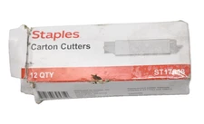 12 Pack Box Carton Cutter Retractable Utility Knife with Single Edge Razor Blade